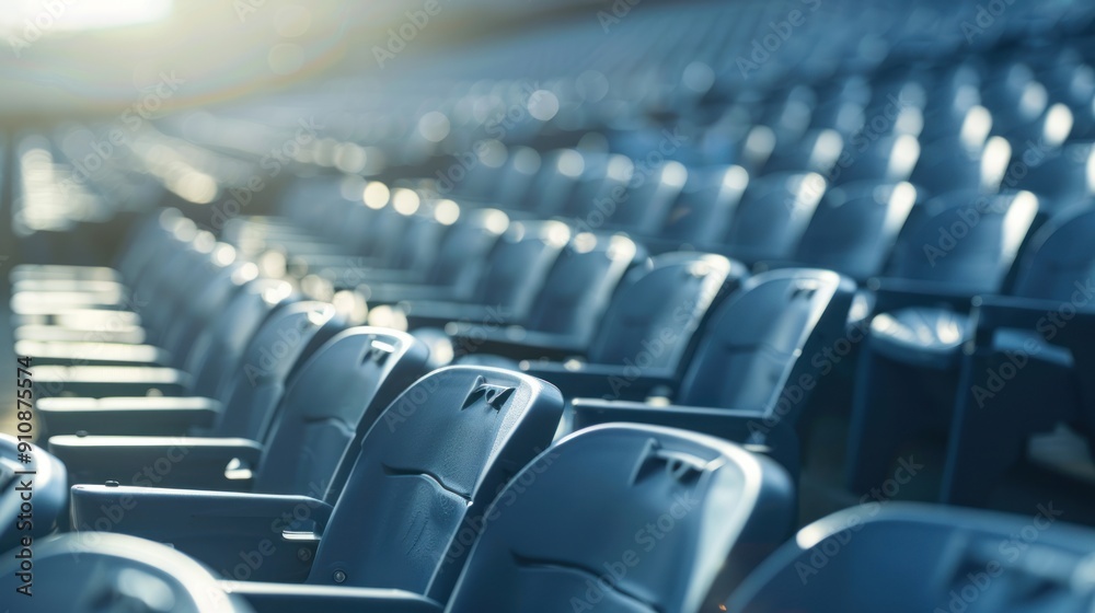 Obraz premium Empty Seats in a Stadium