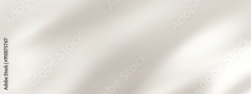 Abstract white gradient background. Minimalistic subtle wavy silver silk texture. 3D vector illustration.