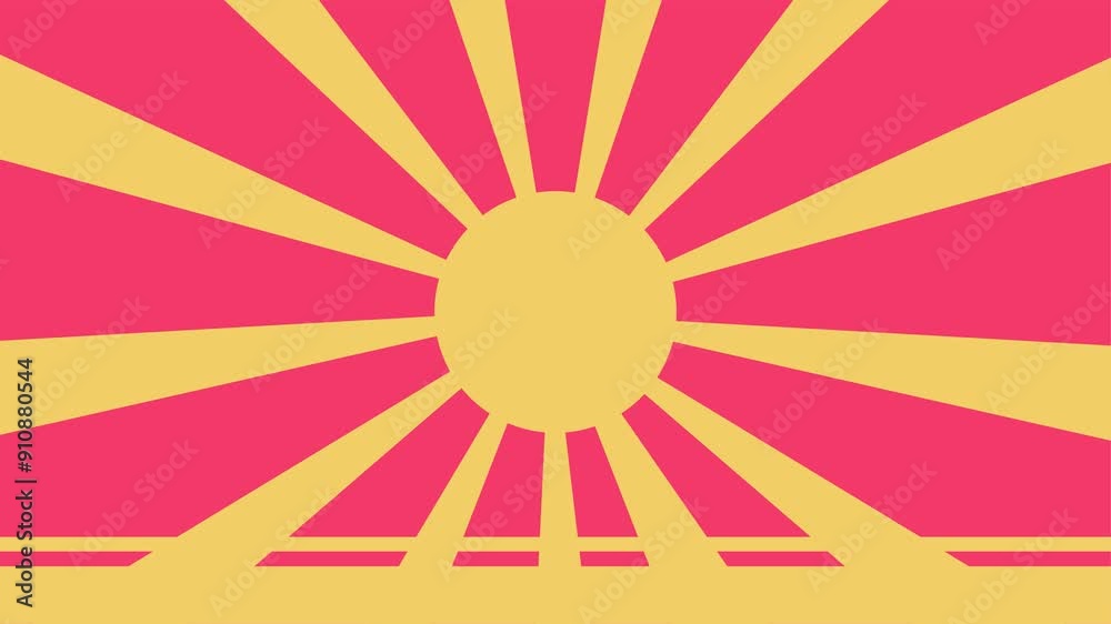 Yellow Retro Sunburst with Animated Circle in The Middle. Retro Background. 4k Animation
Yellow Retro Sunburst with Animated Circle in The Middle. Retro Background. 4k Animation