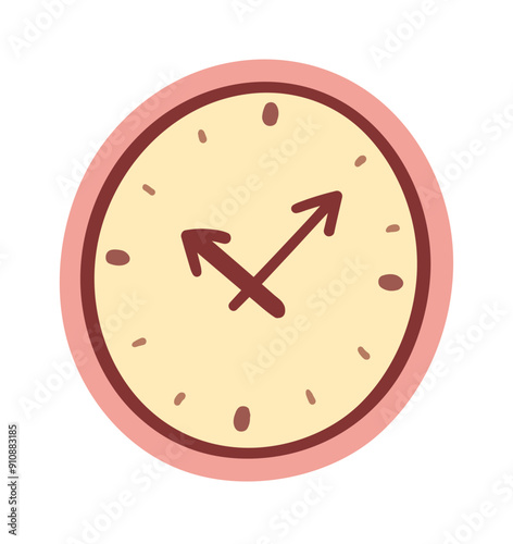 Vector illustration of analog clock face