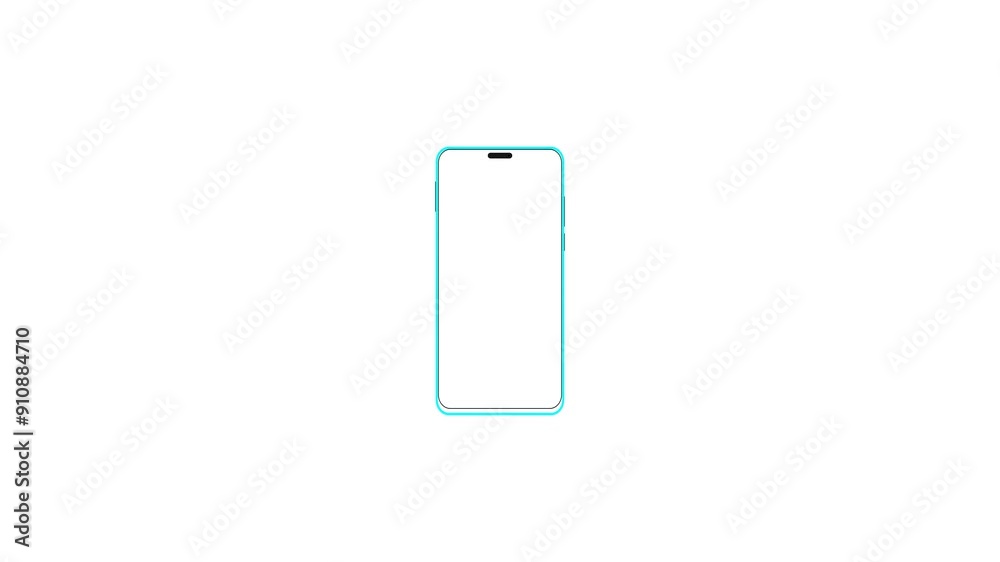 Turn the phone horizontally and vertically icon. Animation of the phone rotating 90 degrees. Turn the phone horizontally and vertically icon. Animation of the phone rotating 90 degrees.