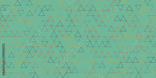 Geometric abstract connections many vector triangles shapes connected. 