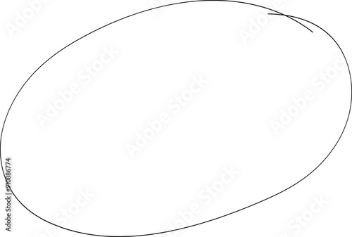 Circle frame hand drawn doodle scribble round circles for message note mark. Highlight oval marker border thin line