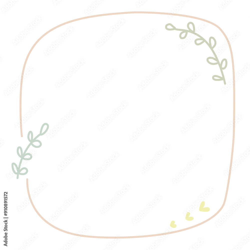 illustration floral frame plant natural elements decoration drawing art design icons illustration floral frame plant natural elements decoration drawing art design icons