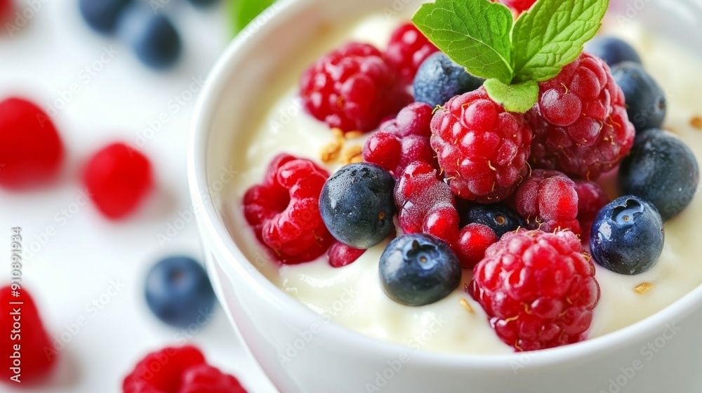 yogurt with berries yogurt with berries