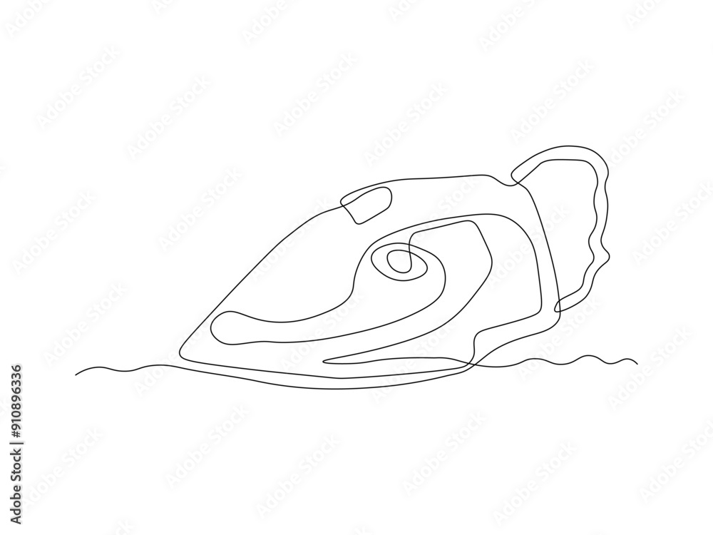 Abstract Iron, continuous single line art drawing sketch, logo Abstract Iron, continuous single line art drawing sketch, logo