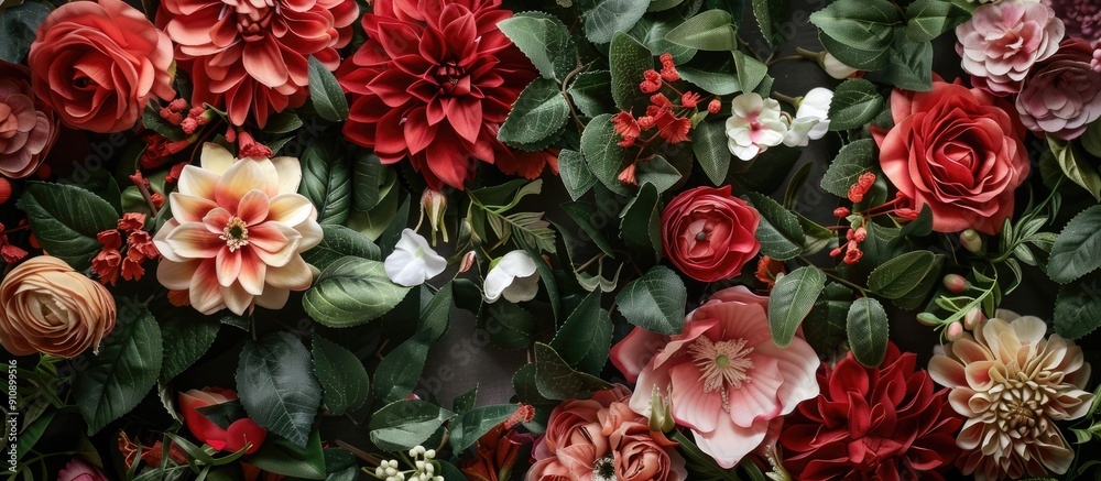 Floral backdrop with copy space image Floral backdrop with copy space image