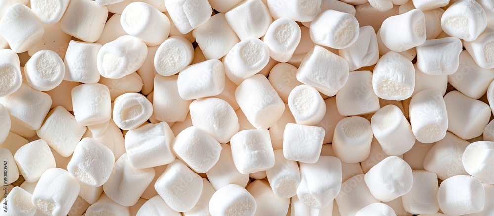 Background filled with white marshmallows suitable for copy space image Background filled with white marshmallows suitable for copy space image