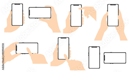 スマホを持つ手セット