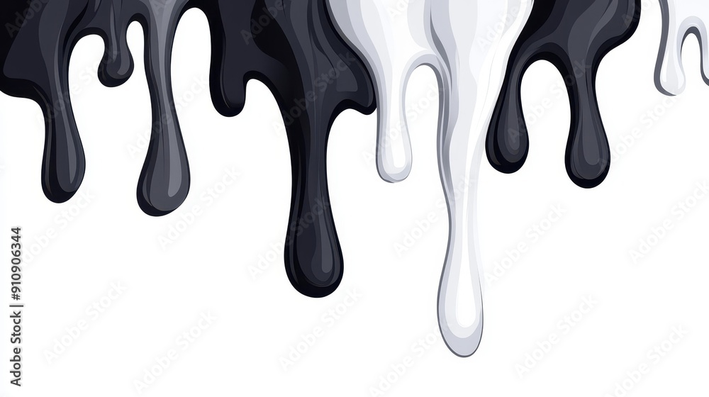 Experience the intensity of moody wallpaper with dynamic paint drips in black and grey for a modern look. Experience the intensity of moody wallpaper with dynamic paint drips in black and grey for a modern look.