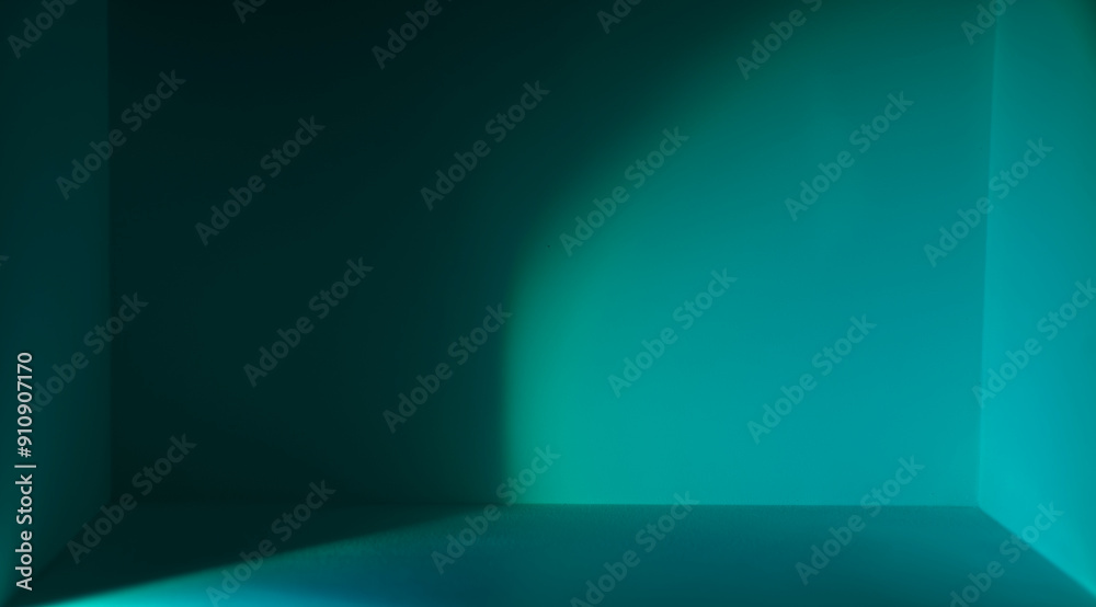 Obraz premium Color and light and shadow in the empty space and there is a spatial dimension.