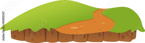 Grass on Mound Illustration