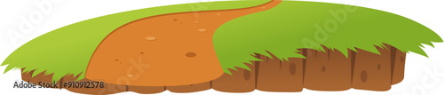Grass on Mound Illustration