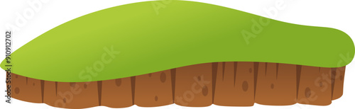 Grass on Mound Illustration