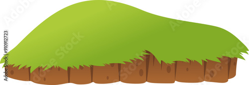 Grass on Mound Illustration