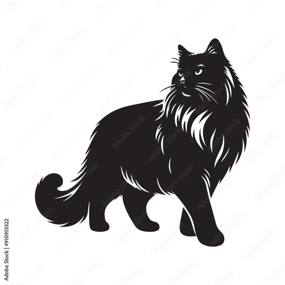 Cat silhouette vector illustration Cat silhouette vector illustration