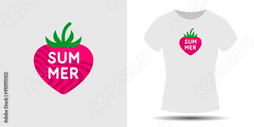 An illustration for clothes. Print on the T-shirt. Modern fashion illustration. A vector graphic image. A template for placing an illustration on clothes.