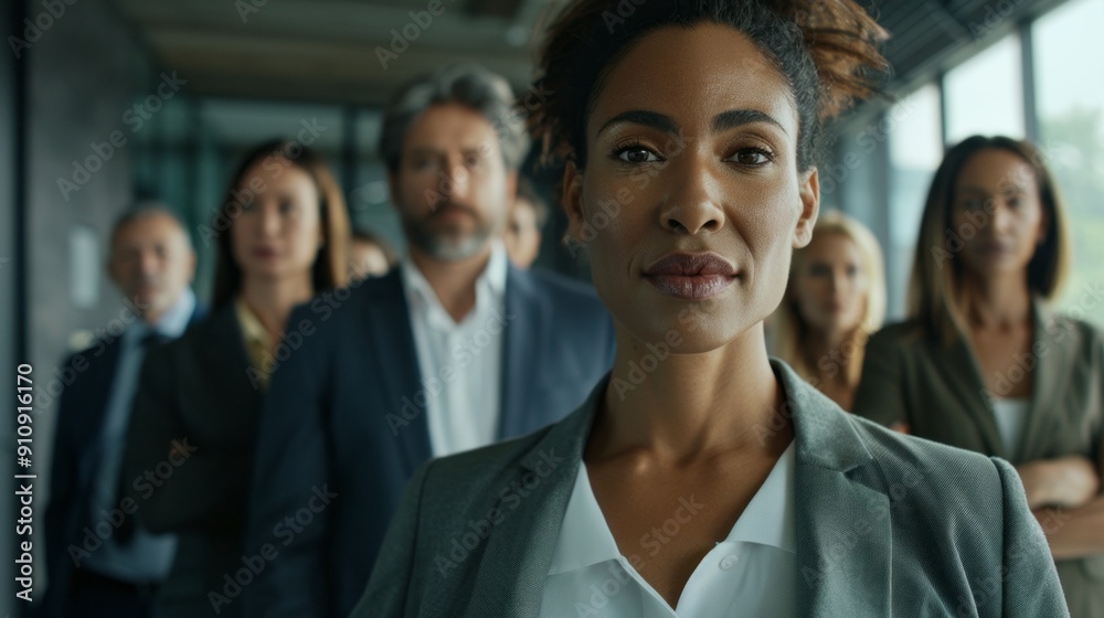 A group of people are standing together A group of people are standing together