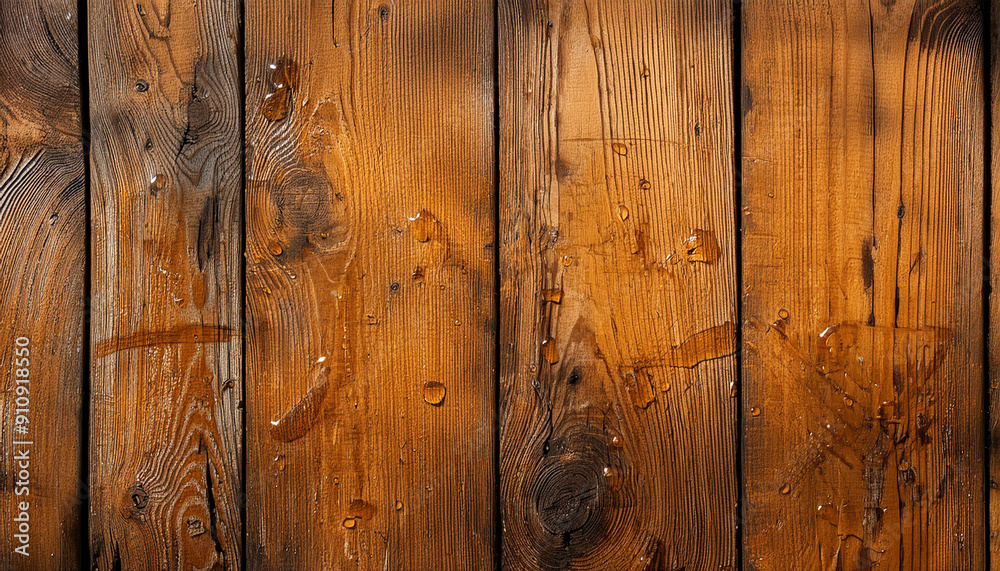 Fototapeta premium Tapeta, tło z motywem starych desek. Generative AI
