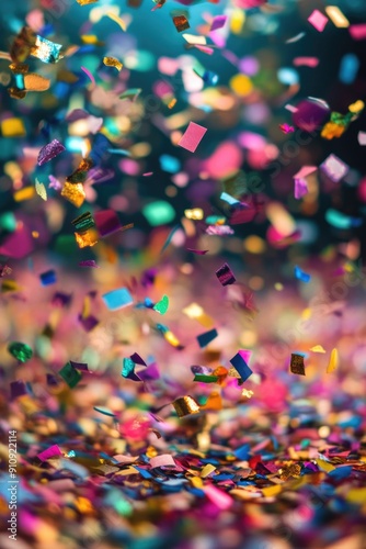 Confetti Falling From Sky