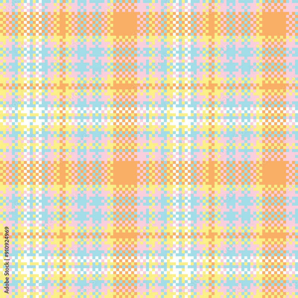 Scottish Tartan Seamless Pattern. Abstract Check Plaid Pattern Template for Design Ornament. Seamless Fabric Texture.