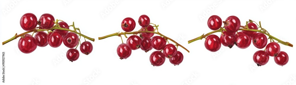 Collection of red currant berries on a transparent background. Collection of red currant berries on a transparent background.