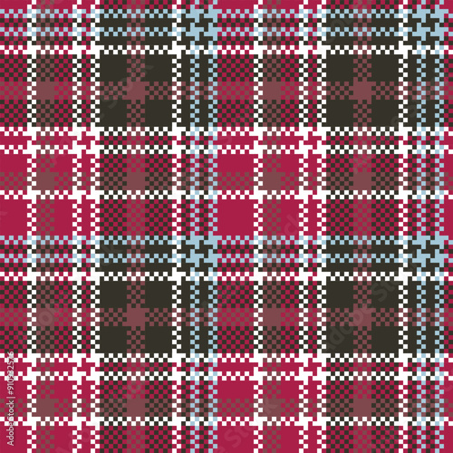 Tartan Plaid Vector Seamless Pattern. Gingham Patterns. Traditional Scottish Woven Fabric. Lumberjack Shirt Flannel Textile. Pattern Tile Swatch Included.