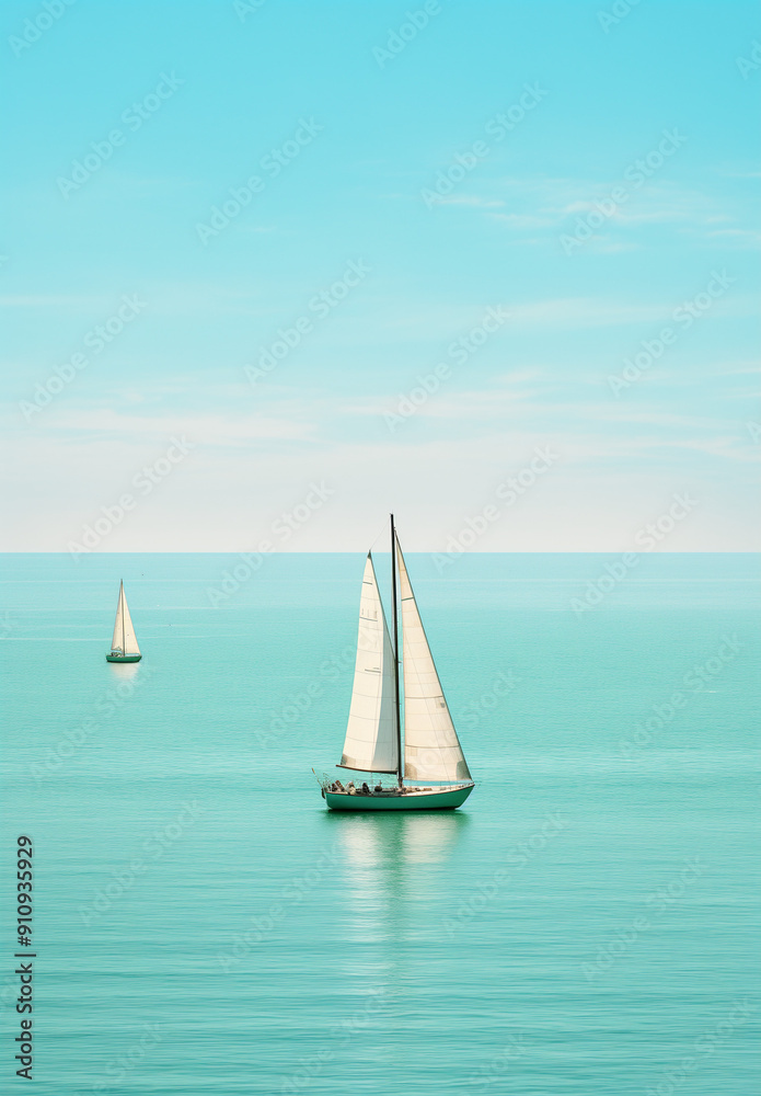 Fototapeta premium sailboat on the sea