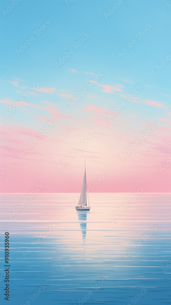 Fototapeta premium yacht in the sea