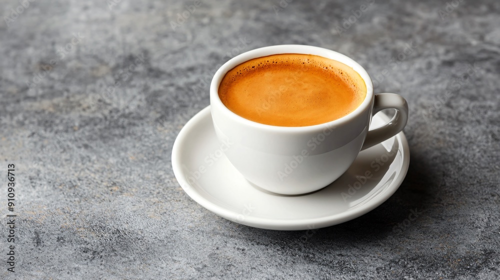 Elegant espresso beverage with a perfect crema on top set on a stylish saucer evoking a sense of sophistication and flavor Elegant espresso beverage with a perfect crema on top set on a stylish saucer evoking a sense of sophistication and flavor