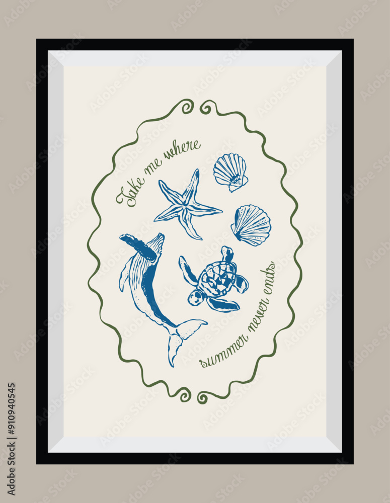 Minimal hand drawn vector dolce vita illustration with aesthetic quote in a poster frame. Art for greeting cards, wedding invitations, postcards, branding, logo design. Matisse style illustrations. Minimal hand drawn vector dolce vita illustration with aesthetic quote in a poster frame. Art for greeting cards, wedding invitations, postcards, branding, logo design. Matisse style illustrations.