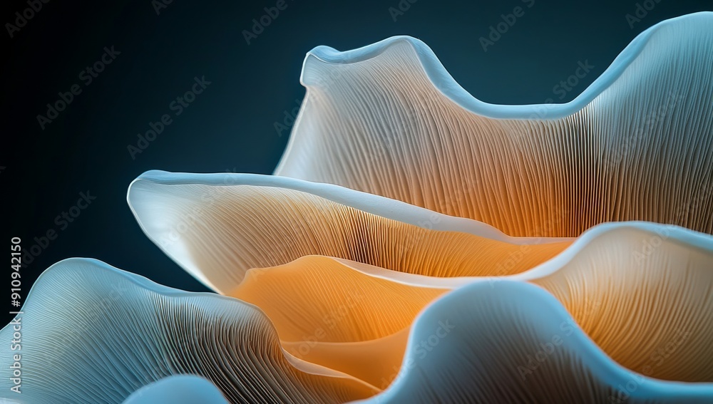 Abstract oyster mushroom background Abstract oyster mushroom background