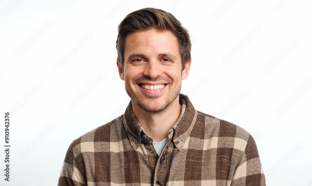 Portrait of a happy young man smiling isolated on white background. Portrait of a happy young man smiling isolated on white background.
