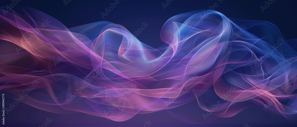 Abstract colorful smoke waves on a dark background, showcasing light and flow in a mesmerizing and artistic manner. Abstract colorful smoke waves on a dark background, showcasing light and flow in a mesmerizing and artistic manner.
