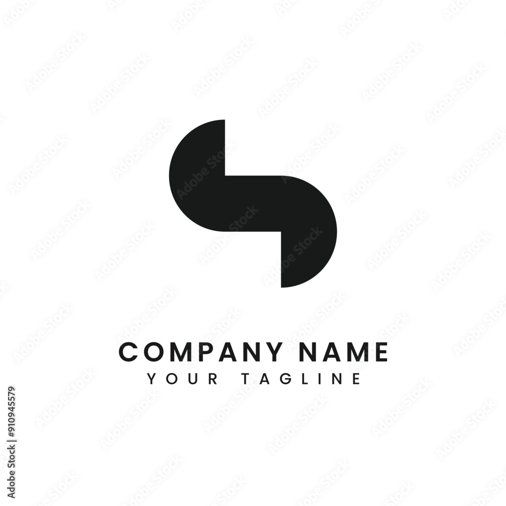 Modern Flat Logo design concept for company and business template vector.