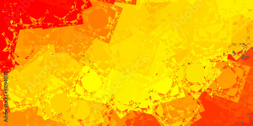 Light Yellow vector backdrop with triangles, lines.