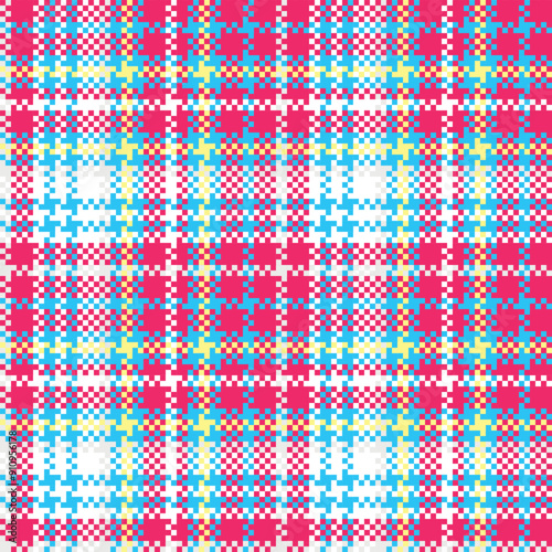 Tartan Plaid Seamless Pattern. Traditional Scottish Checkered Background. Traditional Scottish Woven Fabric. Lumberjack Shirt Flannel Textile. Pattern Tile Swatch Included.