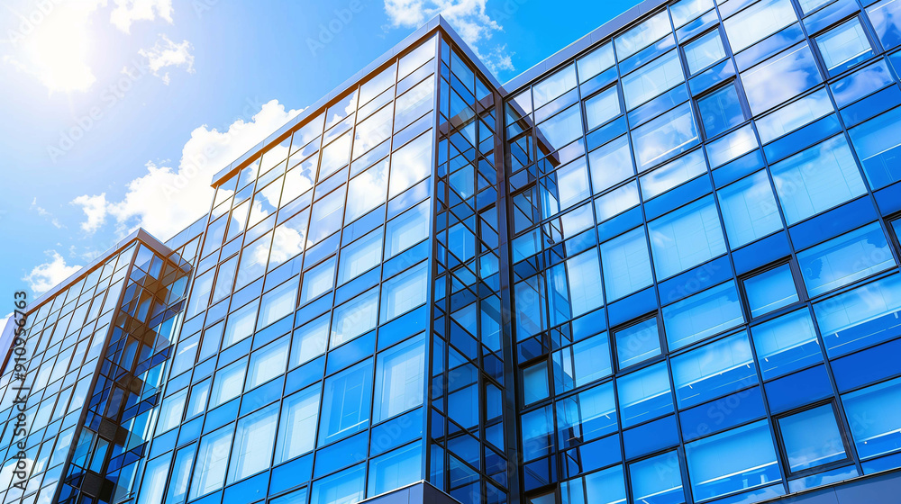 Obraz premium Sleek Business Towers Contemporary Architecture for a Professional Backdrop