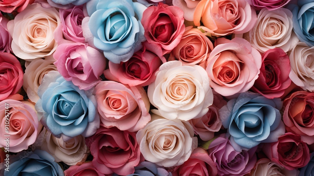a bunch of different colored roses with the words  the name  on the bottom.
