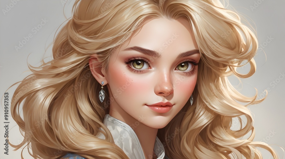 portrait of a beautiful girl with blond hair and a smile
portrait of a beautiful girl with blond hair and a smile