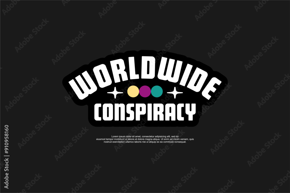 Fototapeta premium typography vector asset poster and tshirt printing for streetwear suitable for printing 