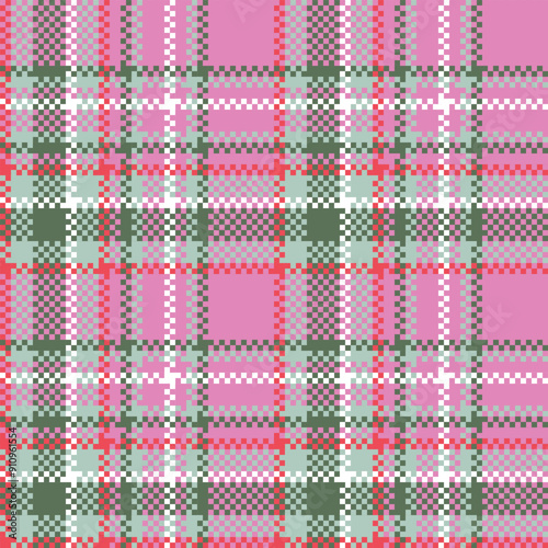 Tartan Plaid Pattern Seamless. Checker Pattern. Template for Design Ornament. Seamless Fabric Texture. Vector Illustration