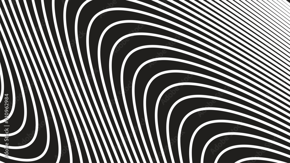 Black and white stripes abstract background vector image