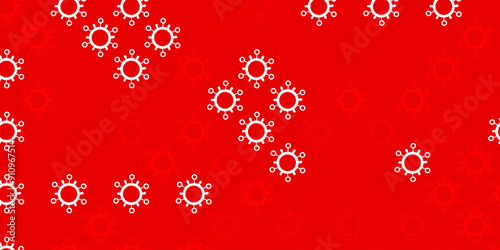 Dark orange vector template with flu signs.