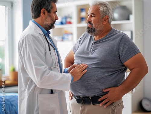 Medical Consultation Between Doctor and Patient in Bright Indoor Office During Daytime