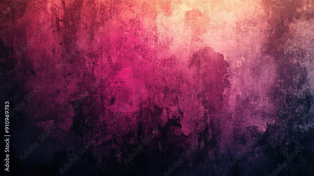 Fototapeta premium Gritty horror background in grunge style with aggressive blends of trash black, muted tan, eerie pink, and dark purple