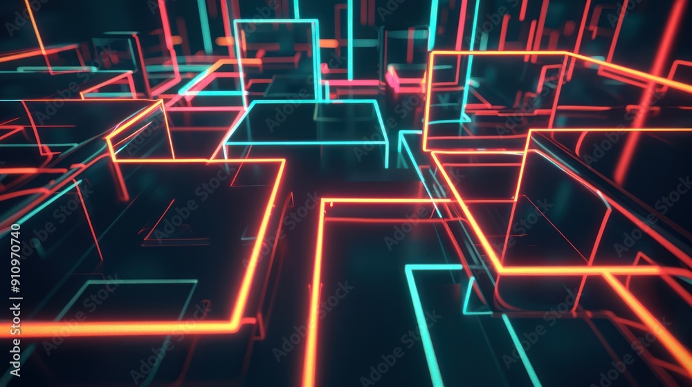 Obraz premium Abstract Neon Lights
