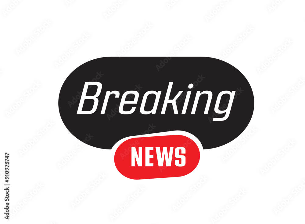 breaking news text information sign breaking news text information sign