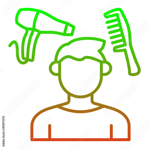 Hair styling Icon