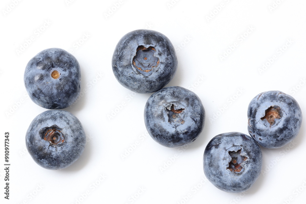 blueberries on white background blueberries on white background